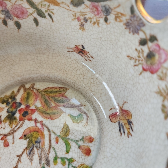Vintage Hua Ping Tang Zhi Hand Painted Porcelain Bowl Signed and Numbered - Picture 7 of 11